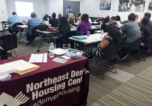 Participants at a homebuyer certification class