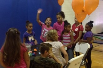 Kids at NDHC homeownership fair